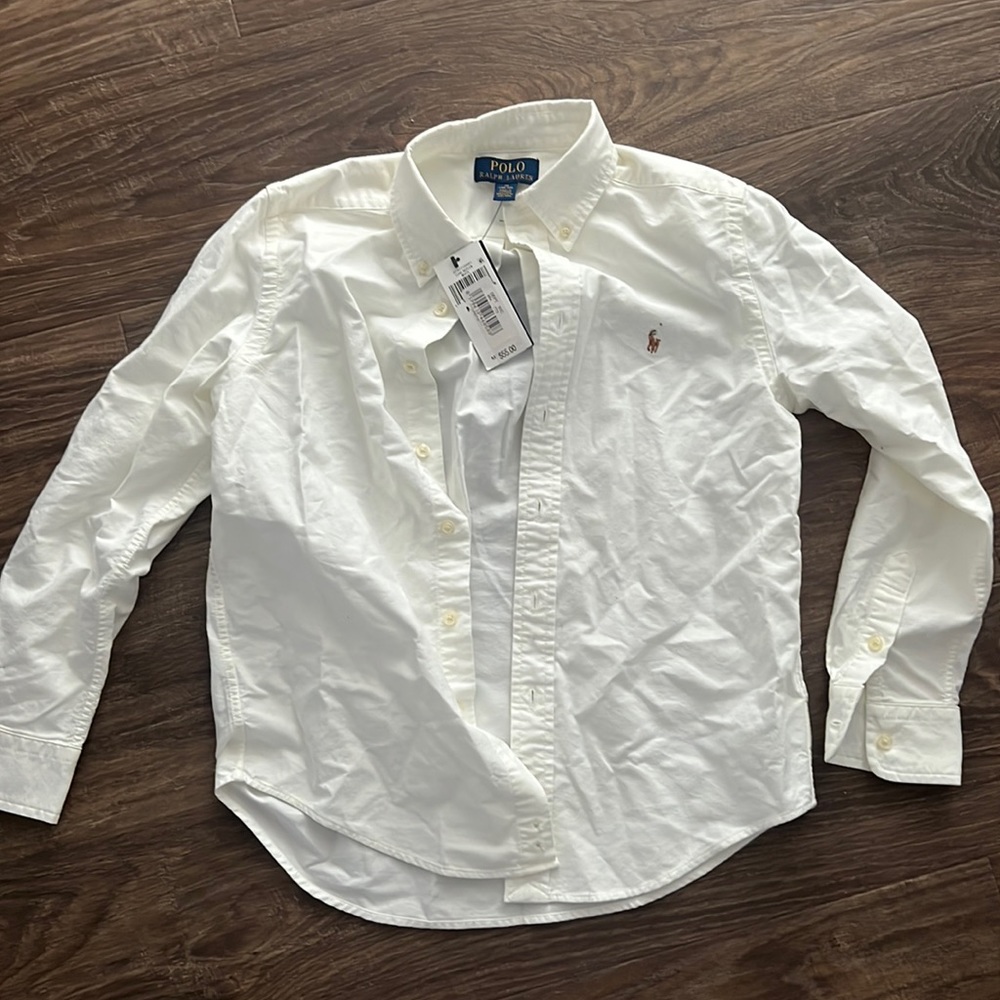 Kids Polo Ralph Lauren Long sleeve Polo 10/12 Med